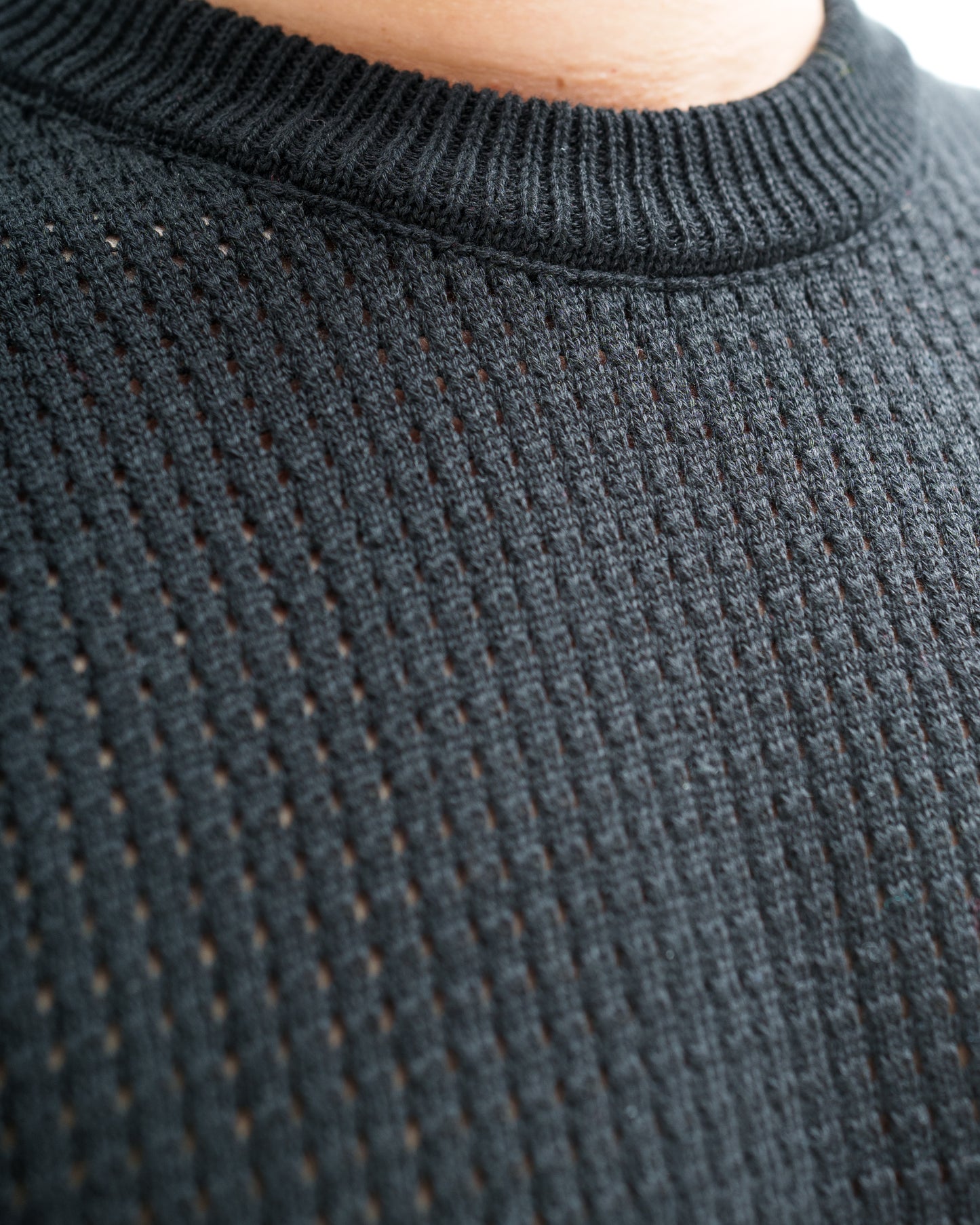 Noir Crochet Vest