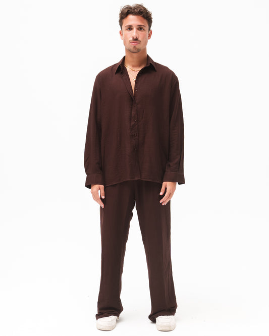 Cocoa Linen Shirt